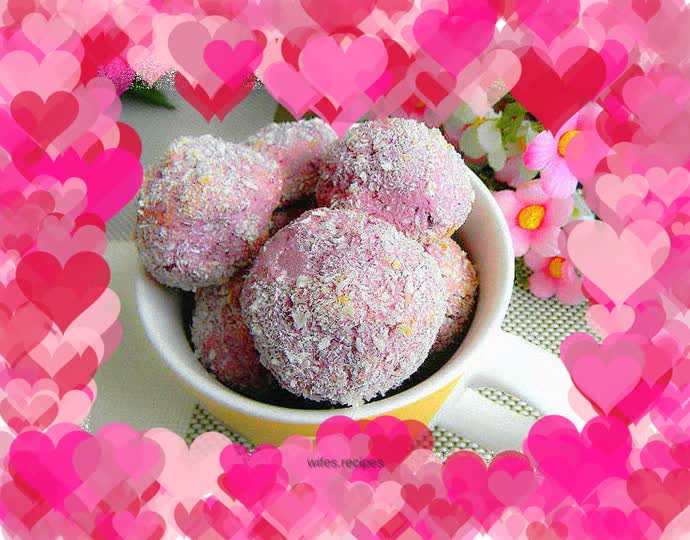 Purple Sweet Potato Protein and Coconut Shredded Balls