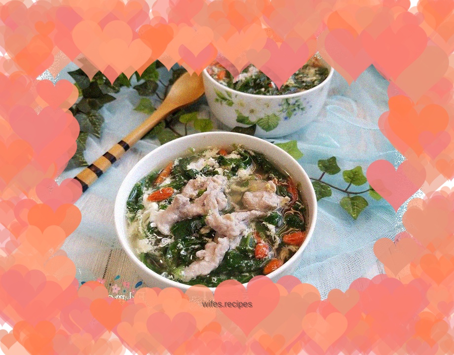 Lean meat and wolfberry soup