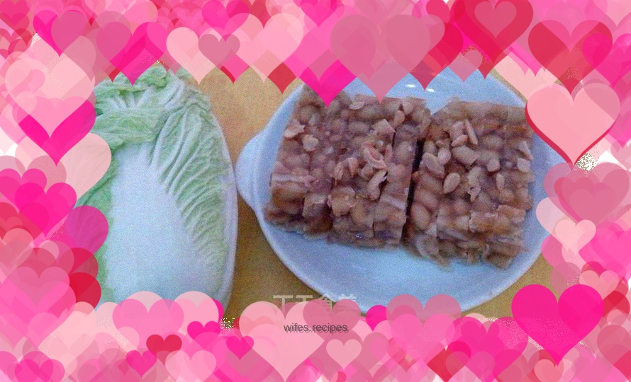 Pork skin and soybean jelly