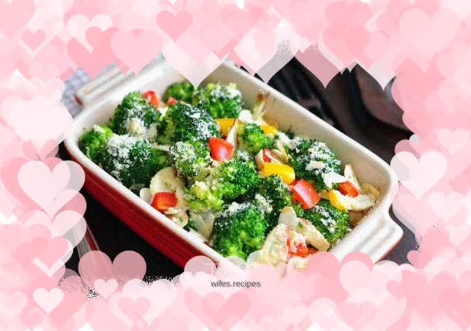 Baked Almond Broccoli with Cheese