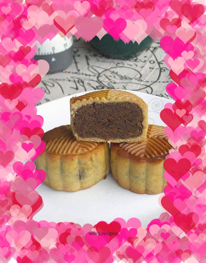 Brown sugar bean paste mooncake