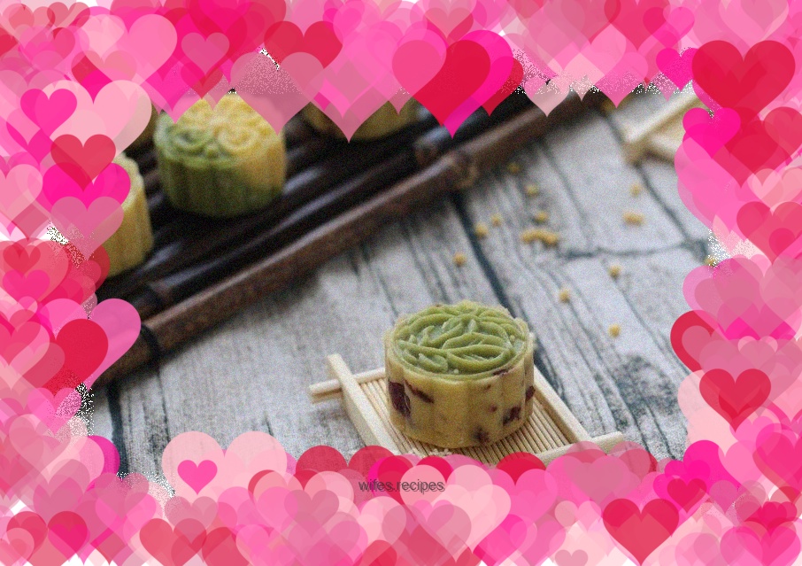 Two-color mung bean cake