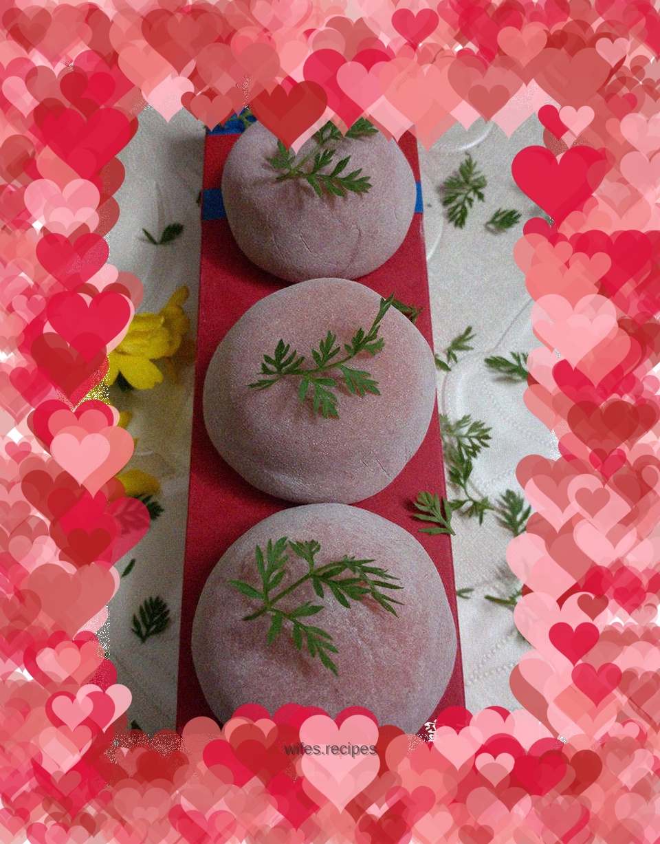Red velvet glutinous rice dumplings