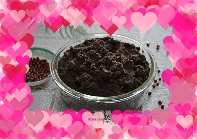 Sesame, Osmanthus and Red Bean Paste