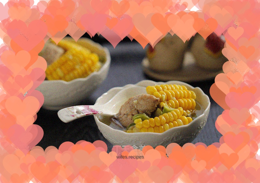 Corn and Broad Bean Pork Ribs Soup