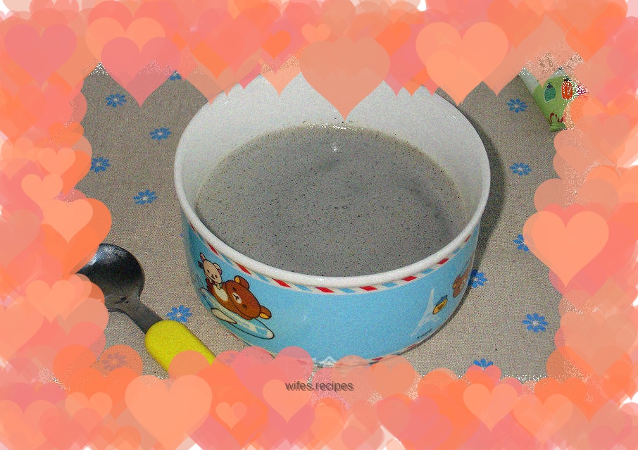 Oatmeal black sesame paste