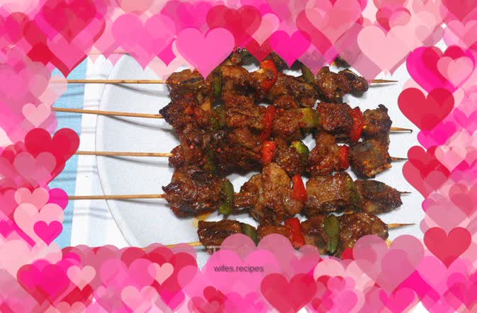 Stay away from black charcoal------Healthy BBQ Spare Ribs Skewers (Oven Version)