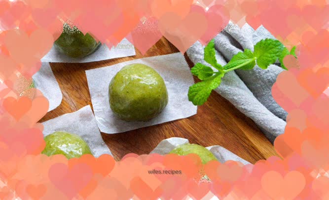 Bean paste green dumpling