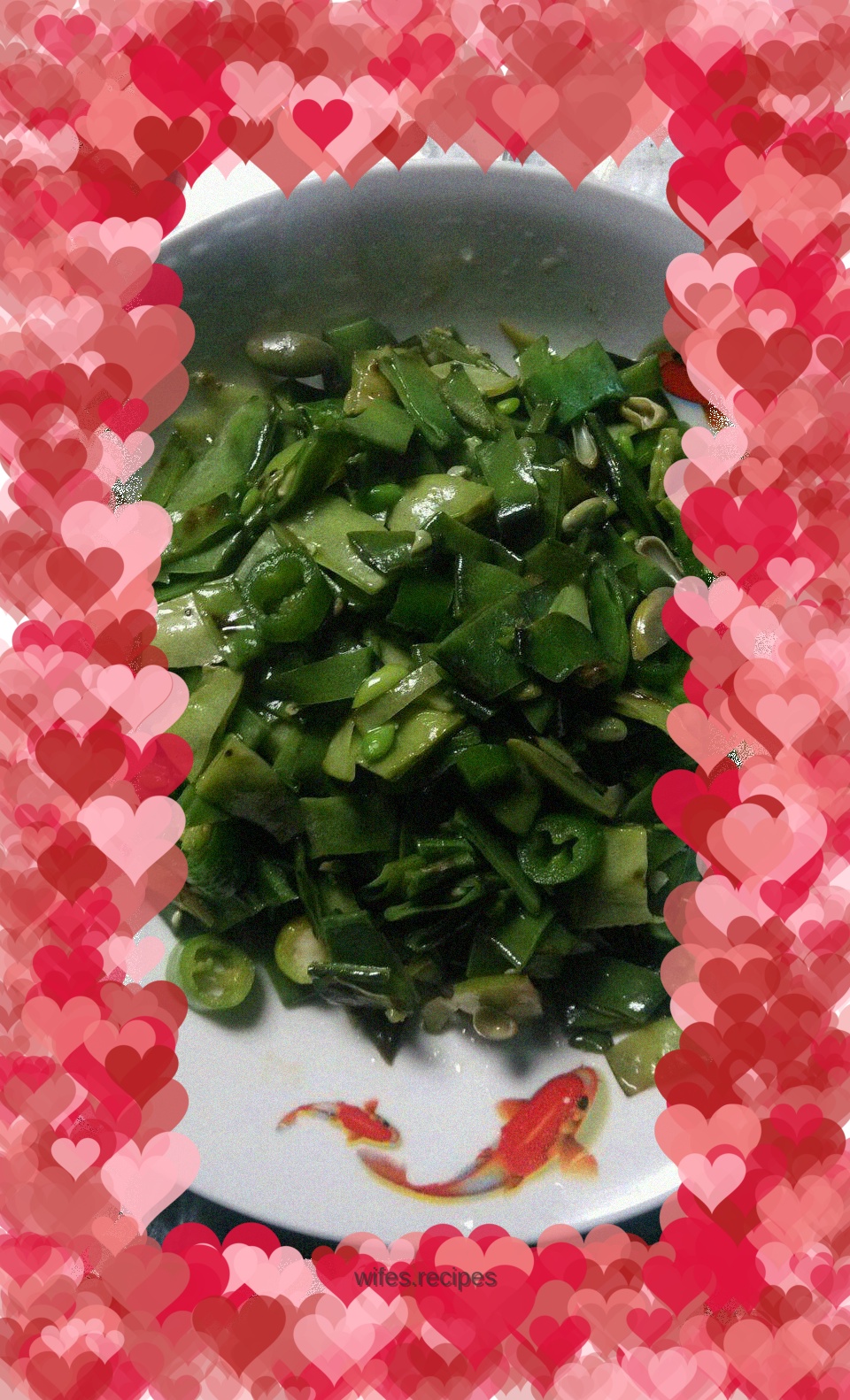 Stir-fried lentils with green pepper