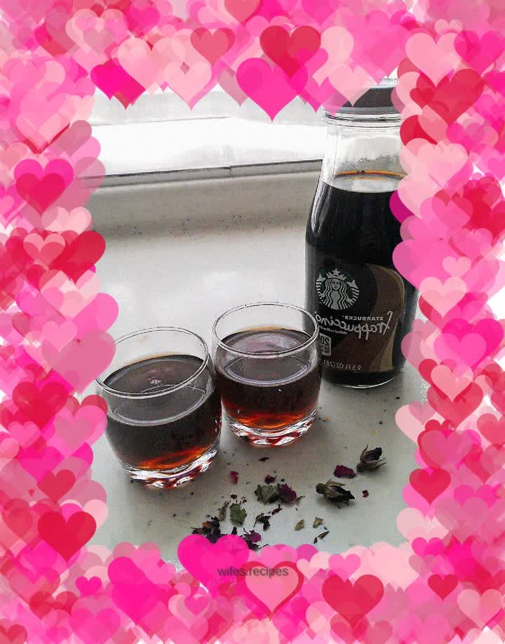 Romantic and sweet ~ rose vinegar drink ~