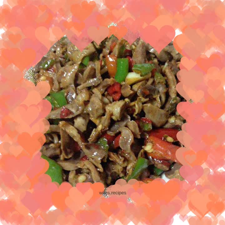 Hot and sour chicken gizzards