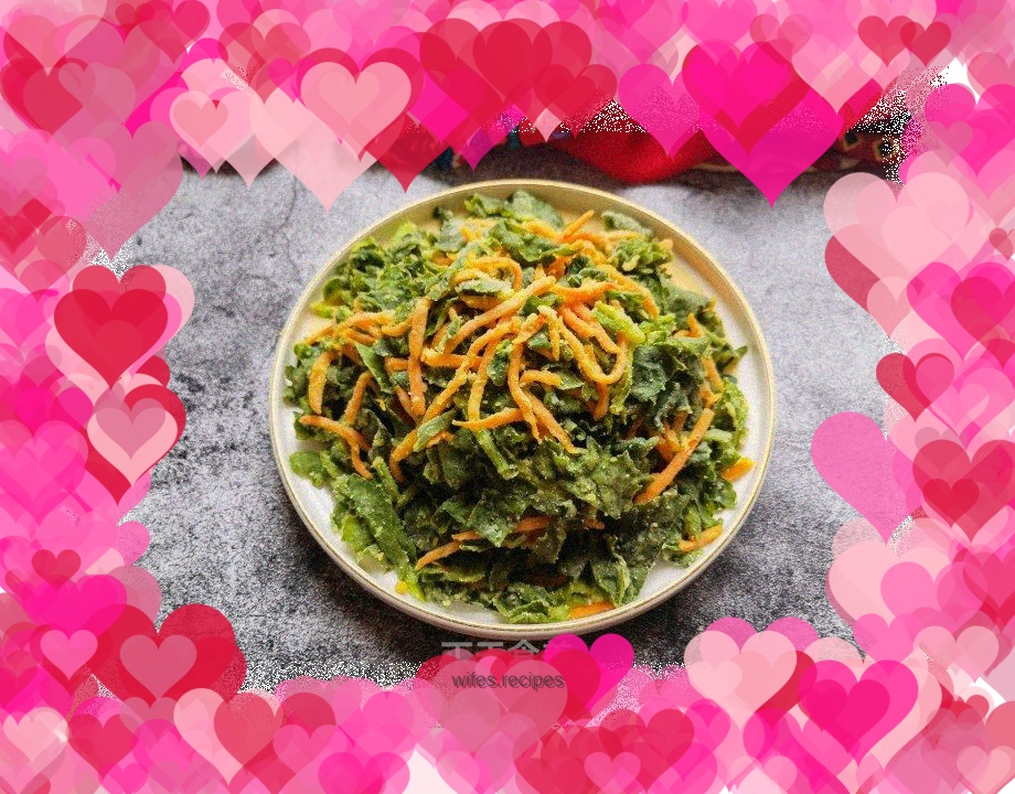 Carrot steamed rapeseed seedlings