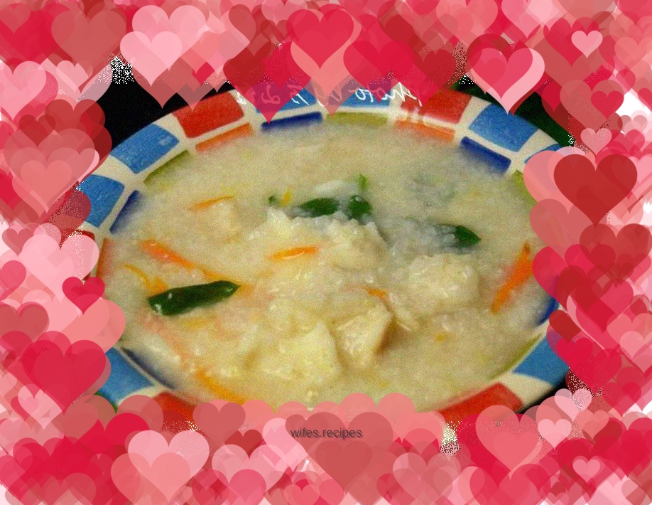 Fish fillet porridge