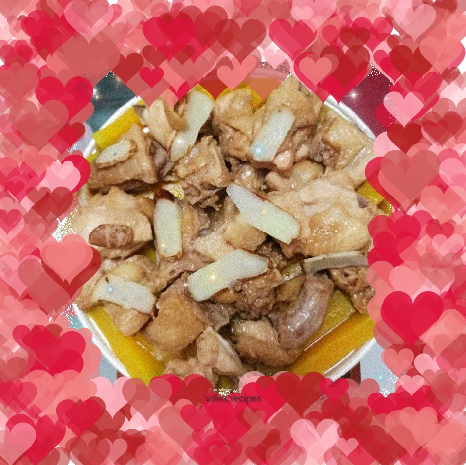 Steamed Chicken with Ginger and Pumpkin