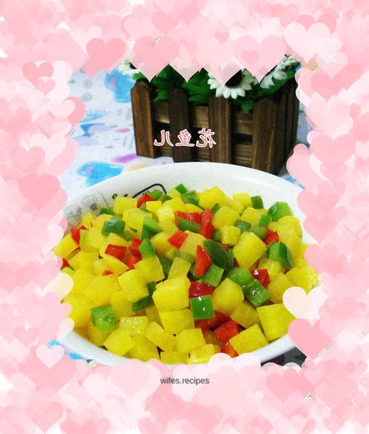 Chili pepper large root cubes