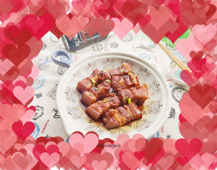 Braised butt-shaking pork belly