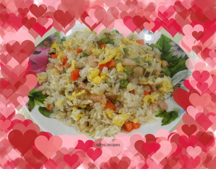 Colorful fried rice