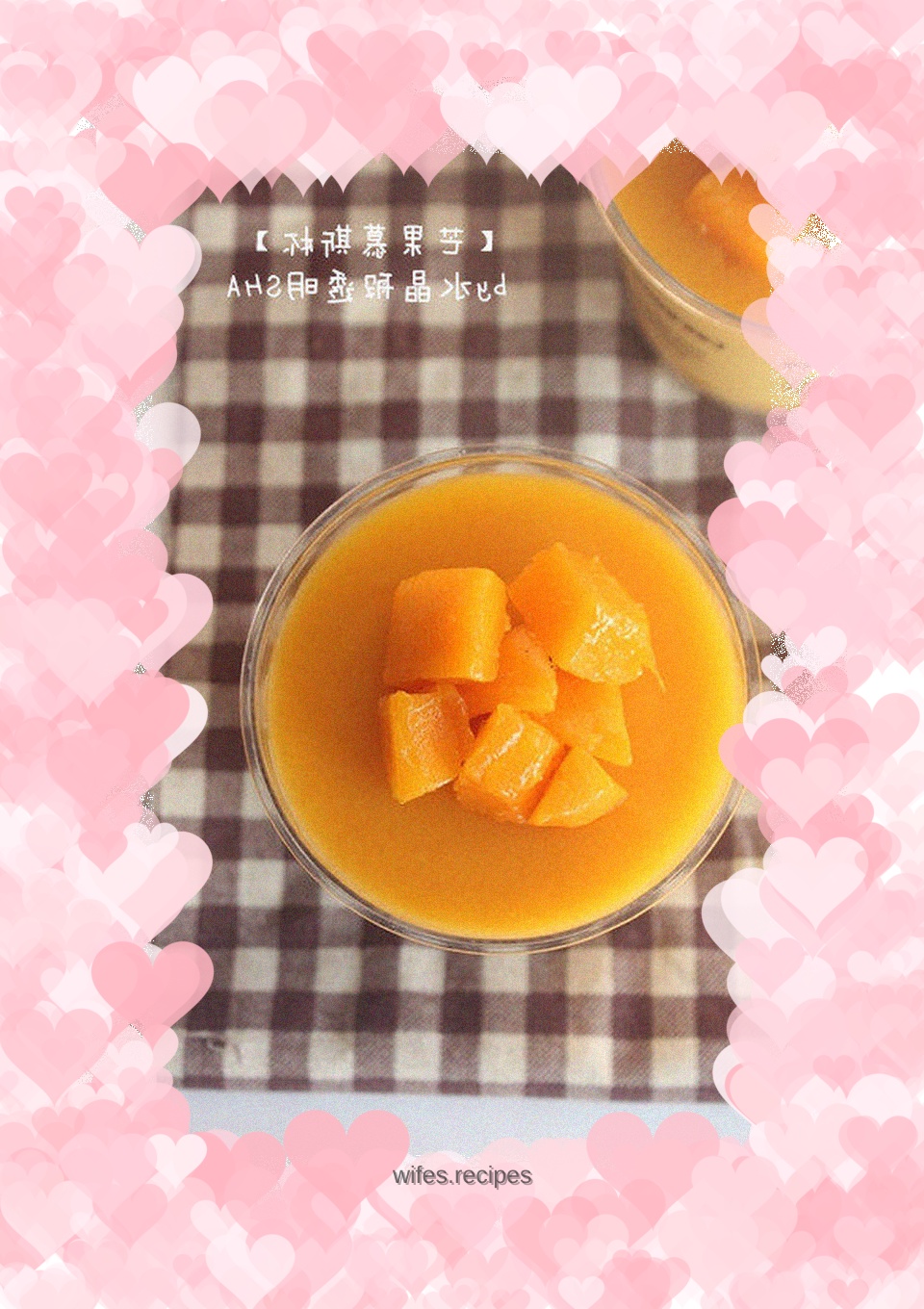 Mango mousse cup