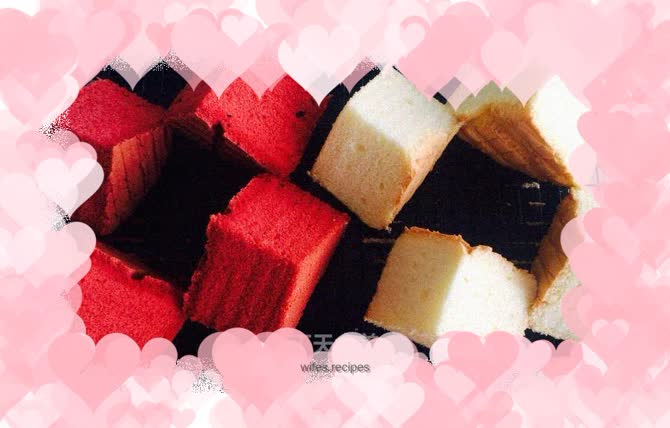 Original, red velvet chiffon cake