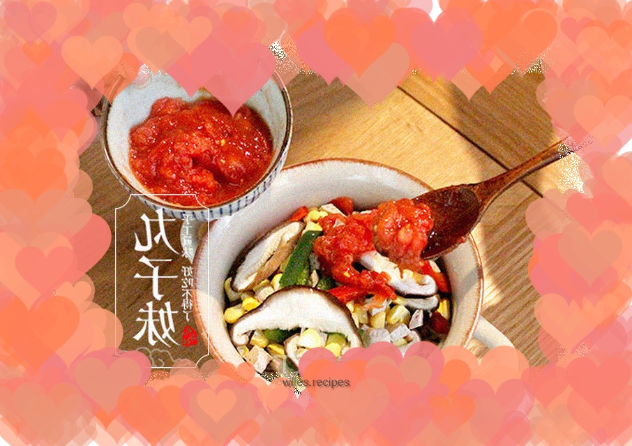 Tomato Cheese Meatball Spaghetti