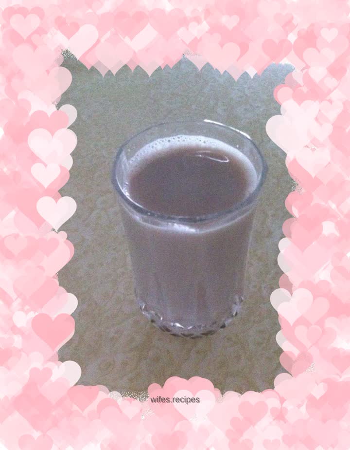 Red bean and peanut soy milk