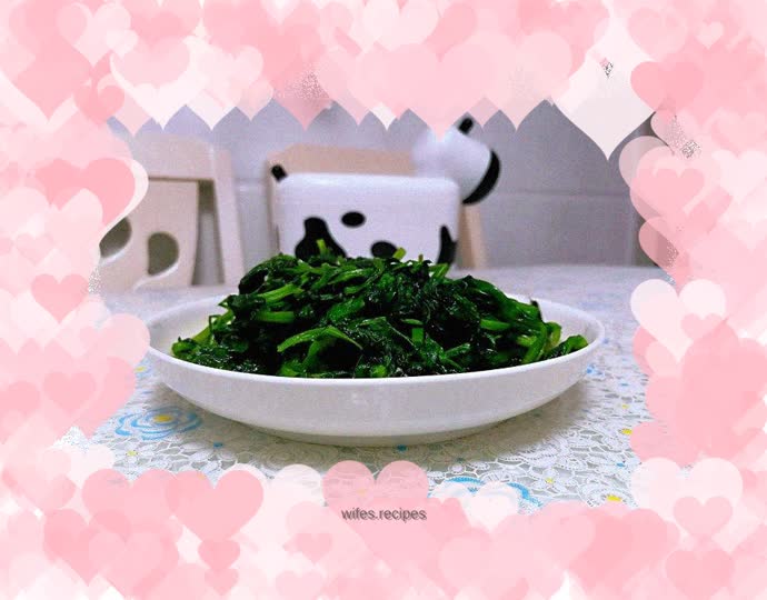 Vegetarian fried pea sprouts