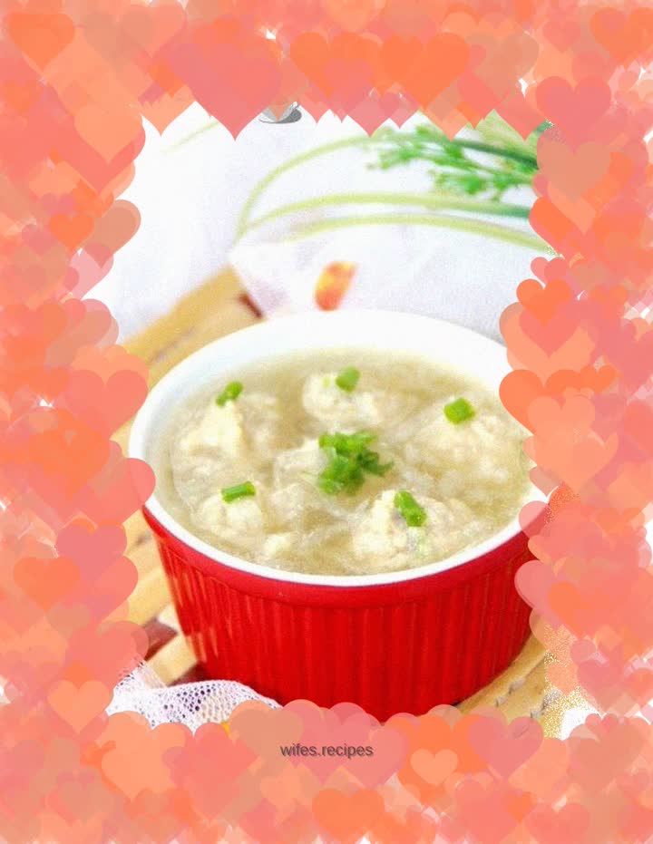 Shredded radish meatball soup