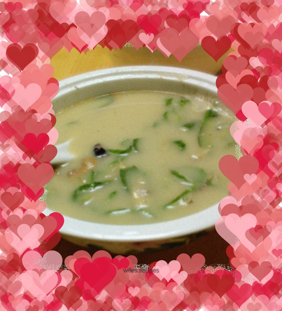 Luffa seafood soup
