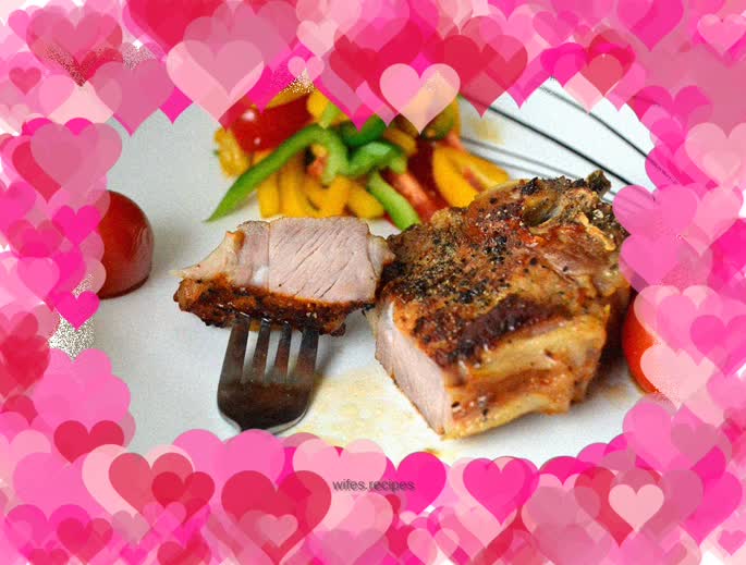 French black pepper grilled lamb chops