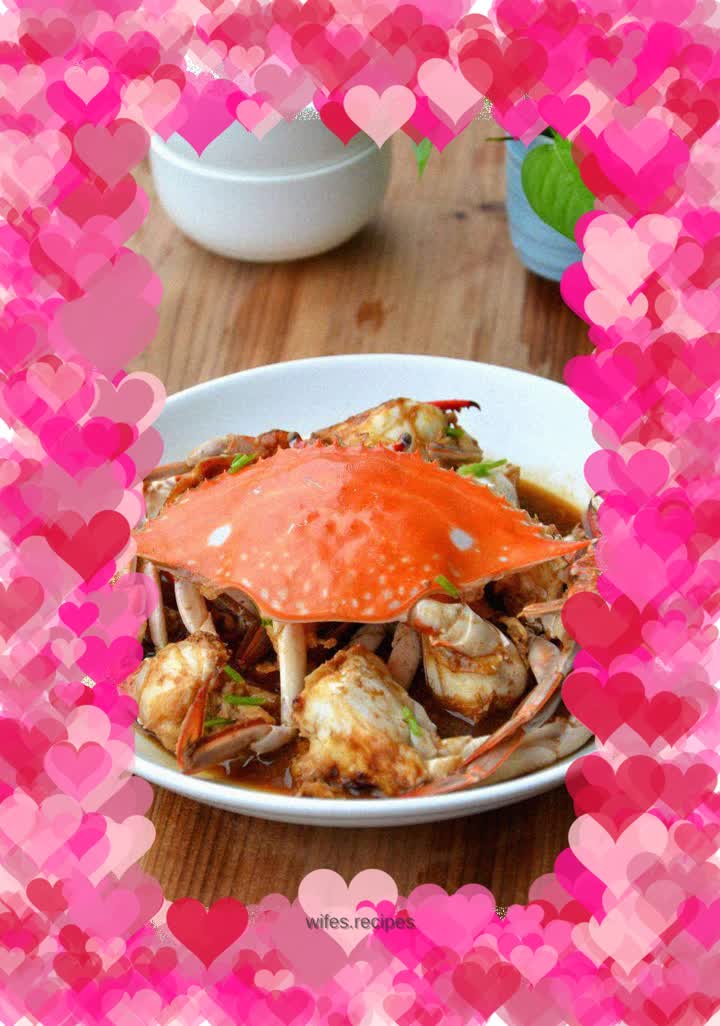 Braised swimming crab