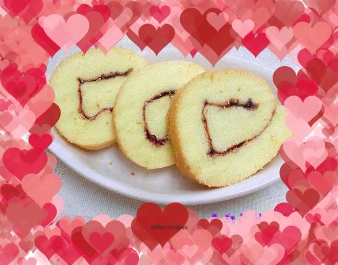 Blueberry Jam Cake Roll