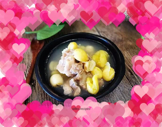 Ginkgo and Lotus Seed Pork Ribs Soup