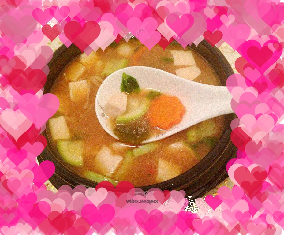 【Korean miso soup】---rich and exotic flavor of soybean paste