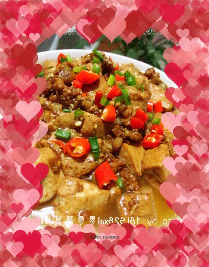 Fish-flavored minced pork tender tofu