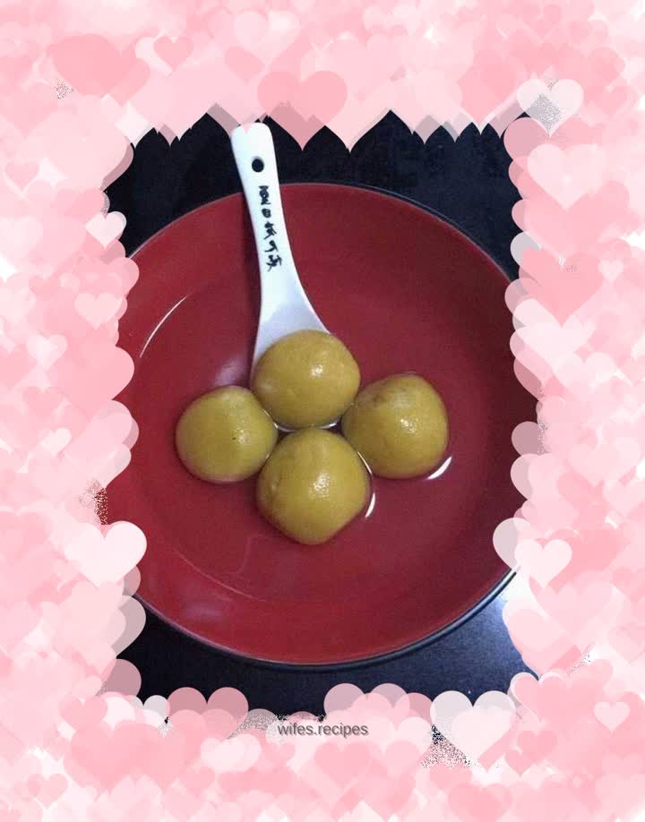 Pumpkin Custard Rice Balls