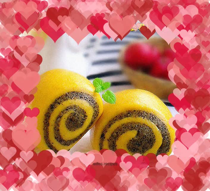 Pumpkin black sesame steamed buns