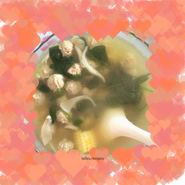 Q-Potato Meatballs and Vegetable Soup