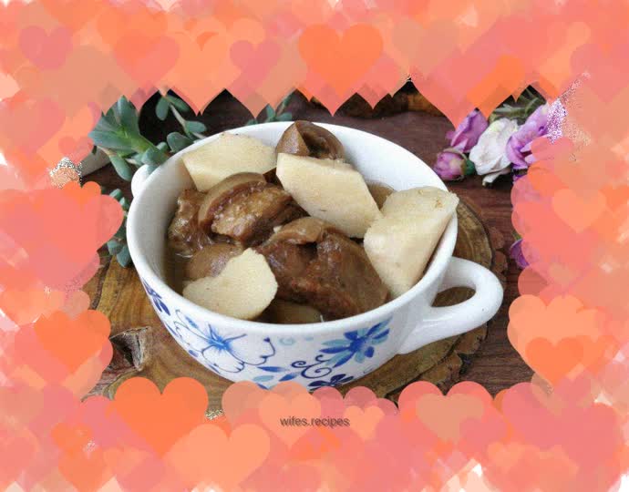 Lamb stewed with yam