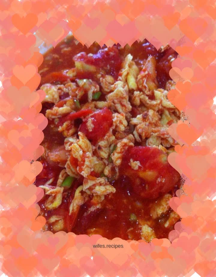Scrambled eggs with tomatoes