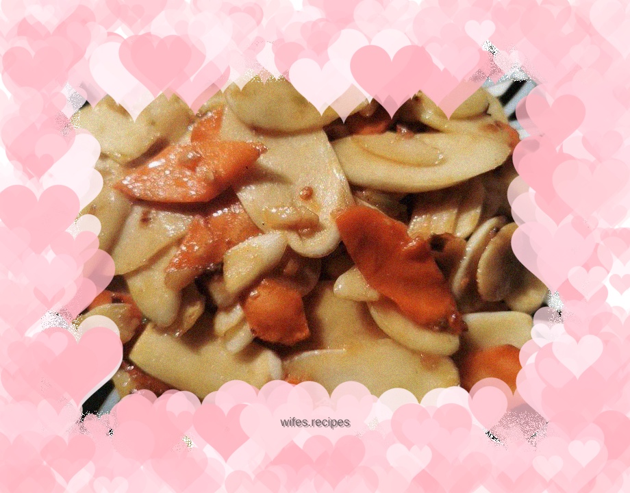 Stir-fried wild rice