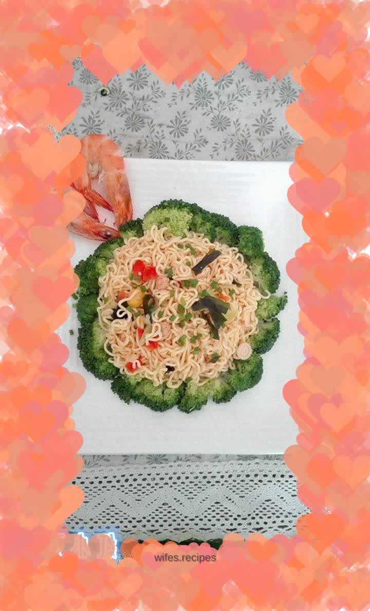 Seafood fish noodles