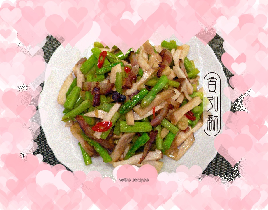 Fried Asparagus with Bacon ♥Bacon! Not just New Year dishes 2