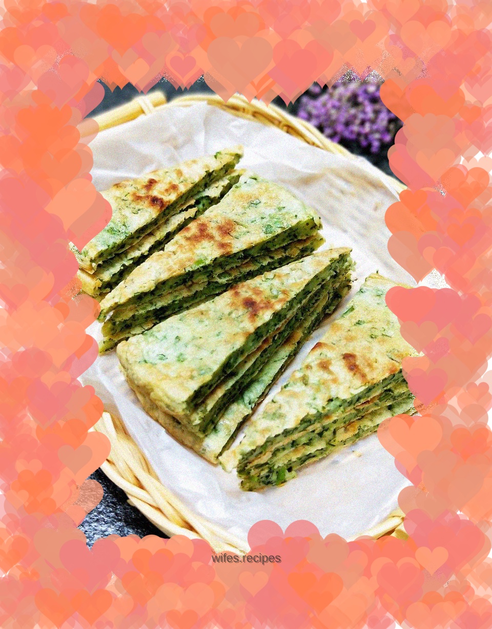 mugwort egg pancake