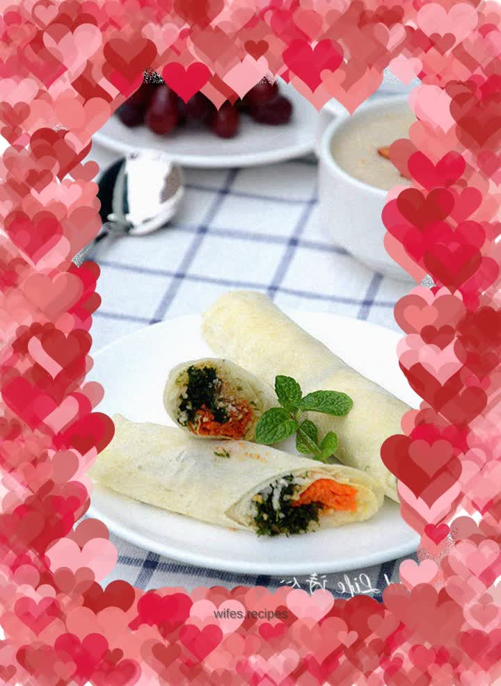 Mixed vegetable burrito