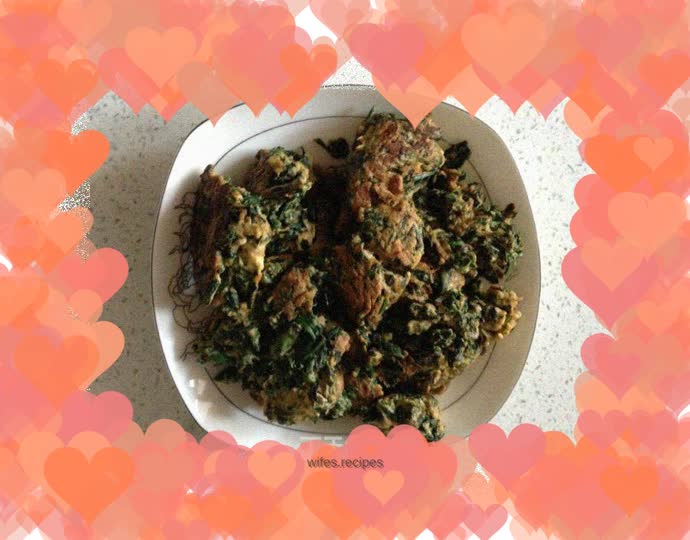 Bitter greens omelette