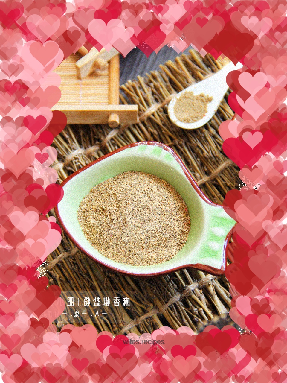 Homemade sesame pepper and salt powder