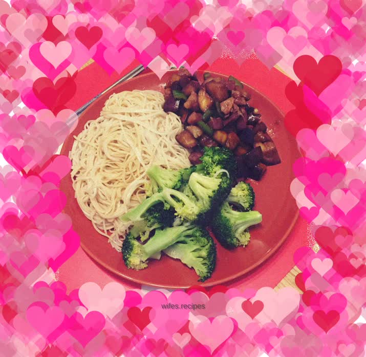 Lazy Love Eggplant and Meat Noodles