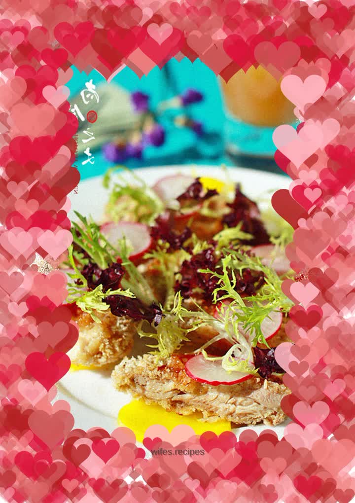 Crispy grilled chicken thigh