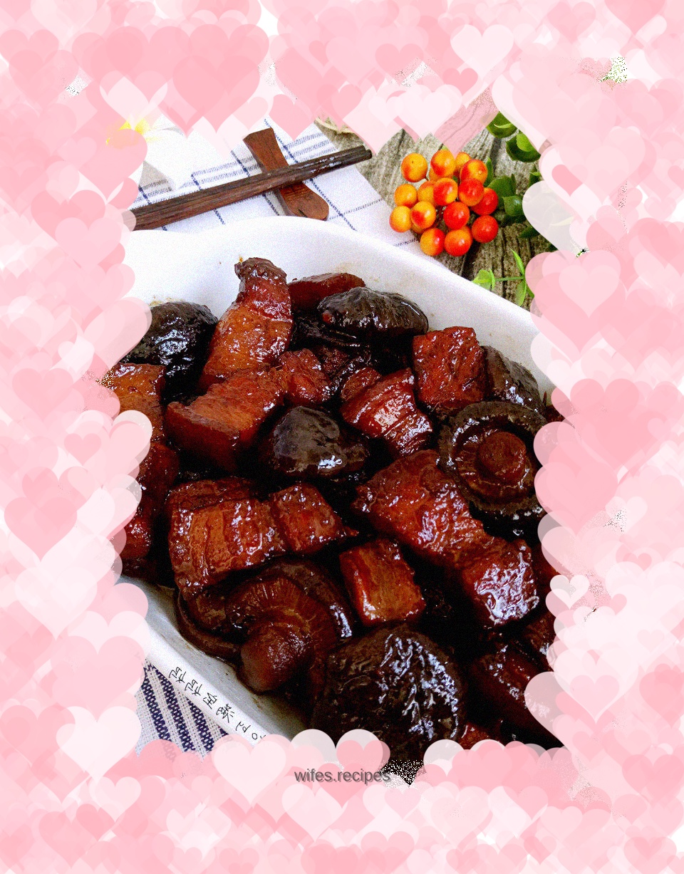Braised Pork with Mushrooms