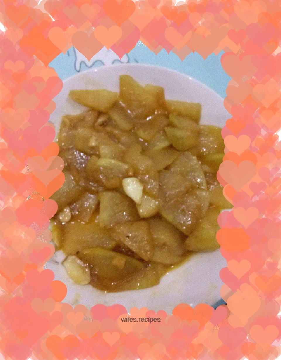 Winter Melon with Garlic Oyster Sauce